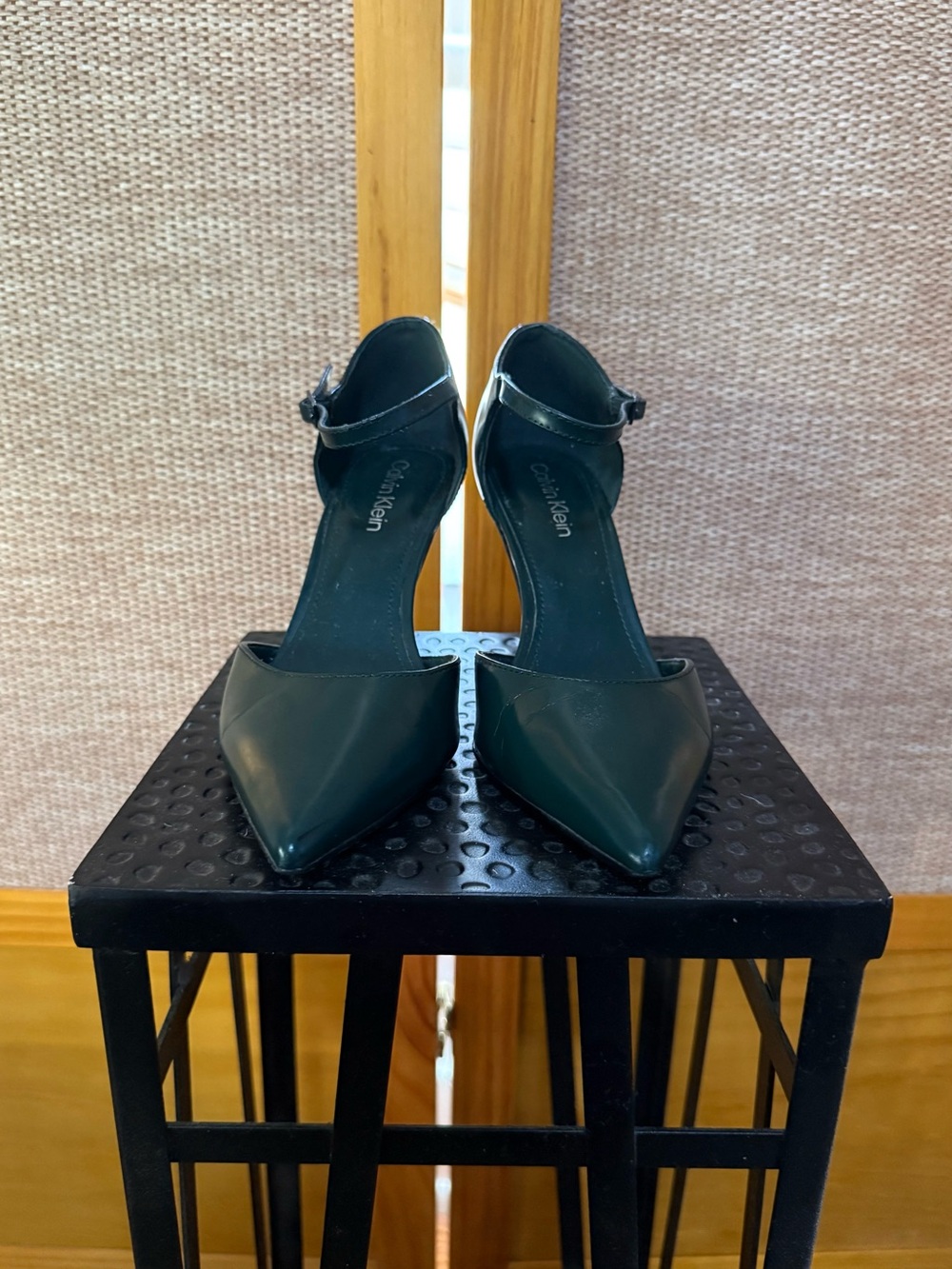 Calvin Klein Emerald Pointed-Toe Ankle-Strap Pumps